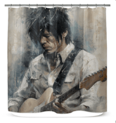 Strumming Star Shower Curtain - Beyond T-shirts
